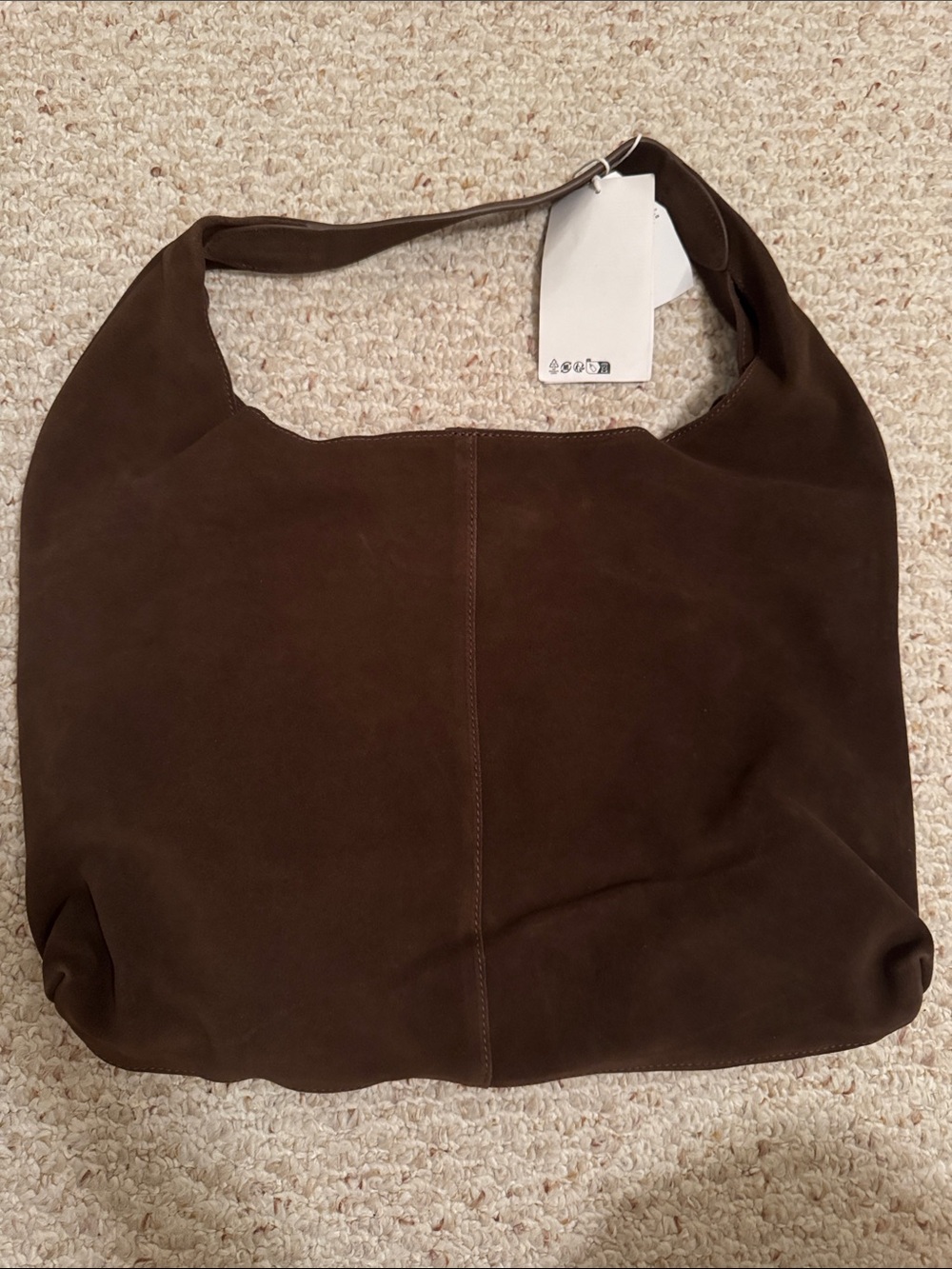 NWT & Other Stories Large Suede Tote Bag - Brown - Picture 3 of 11